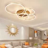 Smart Home Modern Round Design LED Ceiling Chandelier For Living Room Restaurant Bedroom Circle Rings Lighting Fixture Luminaire