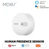 MOES Tuya ZigBee 3.0 Human Presence Sensor ,Radar Wave Detection Sensor for Home Security Smart Human body Exists Sensor