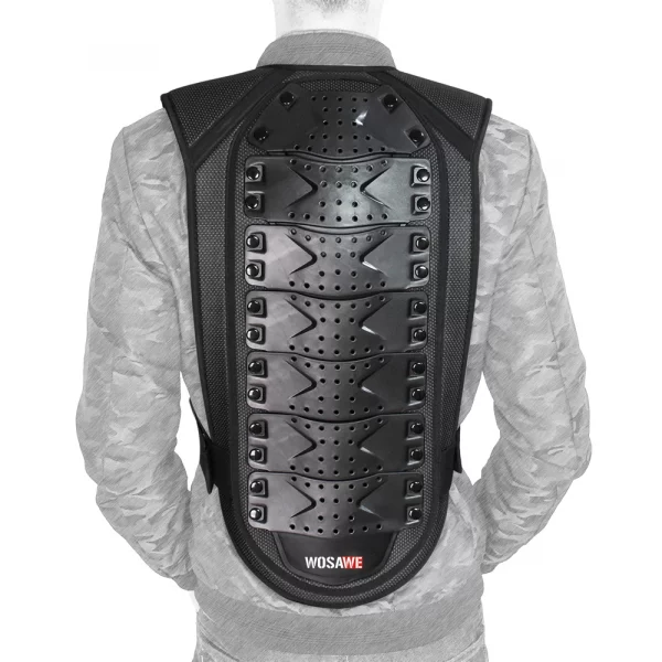 WOSAWE Adult's Motorcycle Armor Back Protector Spine Chest Protection MTB Motocross Racing Body Protective Vest Motorbike Jacket