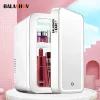 Sf405789f04f7443b9440495899986497R.webp 4L Mini Makeup Fridge WIth LED Light Mirror Portable Cosmetic Storage Refrigerator Keep fresh Cooler for Home Car Dual Use
