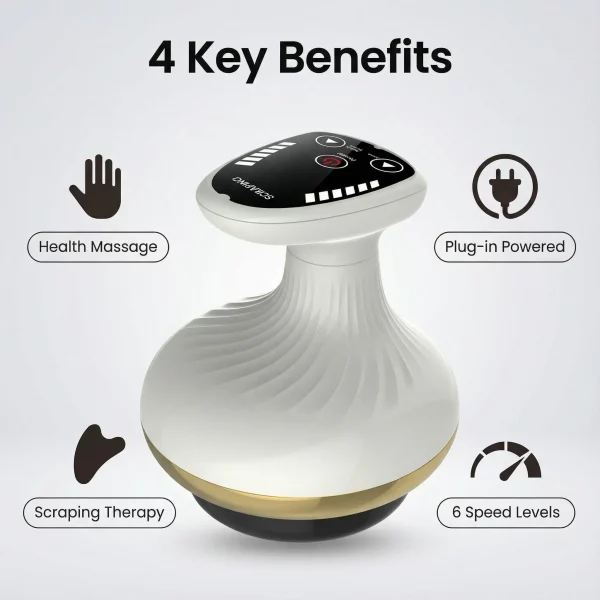 Electric Massage Meridian Brush Universal Body Dredging Cupping Scraping Instrument  Abdominal And Back Massager For Home