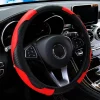 Sf5ea6cd1368040b58b61ca60578bb9fee.webp Car Steering Wheel Cover Breathable Anti Slip PU Leather Steering Covers Suitable 38cm