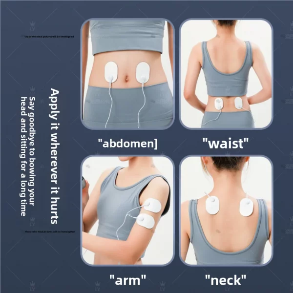 EMS Mini Massage Patch Shoulder and Neck Pulse Therapy Device Portable Electric Neck Massager Smart Cervical Massager