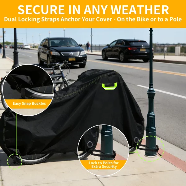 Sf71d36d7116542c291d793dae5a23405R-1.webp Outdoor Bike Cover 210D High Quality Bicycle Protector Multipurpose Sun Rain Snow Dust Waterproof All Weather Protective Covers