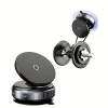 360° Adjustable Vacuum Magnetic Suction Cup Mobile Phone Holder Suitable for Car/Gym/Mirror/Smooth Surface Hands-free Suction