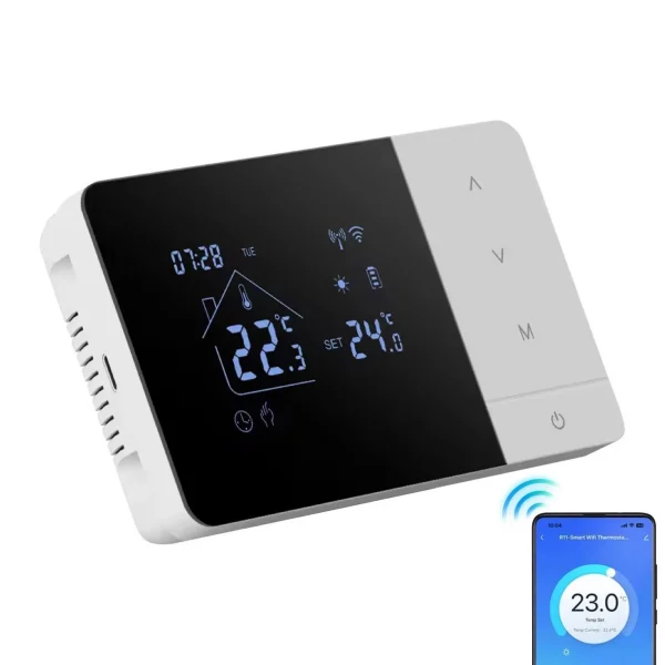 Smart Programmable Temperature Controller APP Voice Control WiFi Wireless Thermostat For Gas Boiler Control Floor Heating