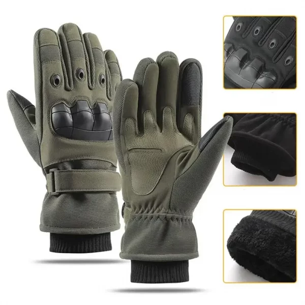 Approved Winter Motorcycle Gloves Military Grade Cold Mitten Biker Man Thermal Riding Glove for Sub-Zero Motocross Snow Riding