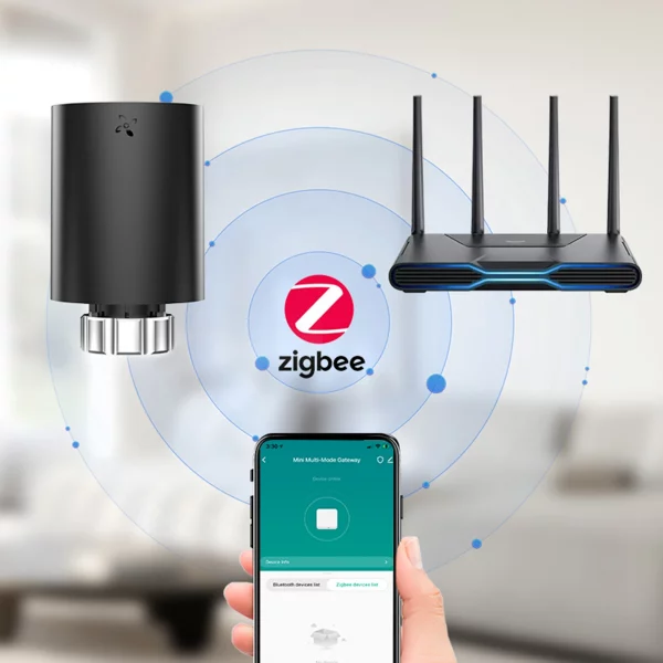 Sfff9331fc95d413ea784be3661db766al.webp Smart Thermostat Radiator Valve TRV 5-35°C Temp Control WiFi App Alexa Voice for Home Heating Energy Saving Easy Install