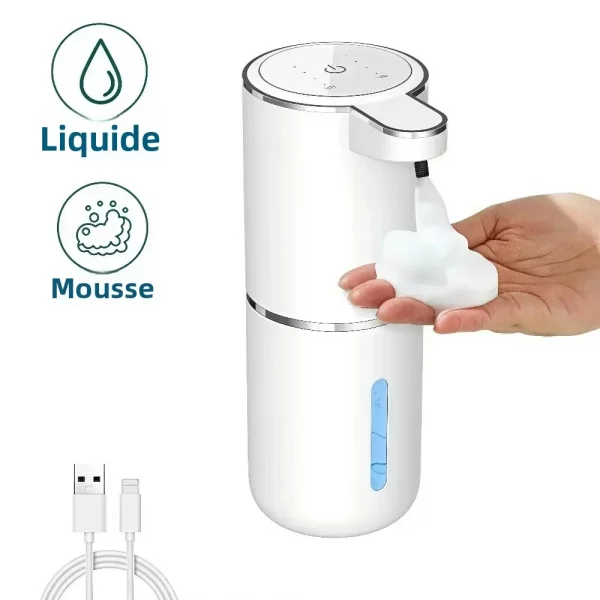 Distributeur Savon Automatique Sans Contact USB Rechargeable