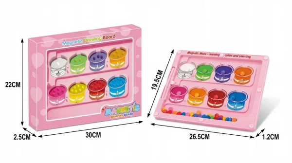 Jouets éducatifs labyrinthe magnétique rose pour a