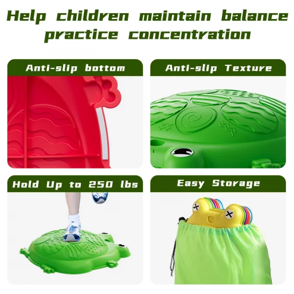 Ensemble de 12 pierres d'équilibre pour enfants, b