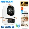 Caméra IP WiFi ANSVICAM Tuya 4K 8MP 5G, double obj