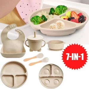 S025dcd428c5a4ee5bdcfe9407866ac120.webp Ensemble d'alimentation pour bébé en silicone 7 pi