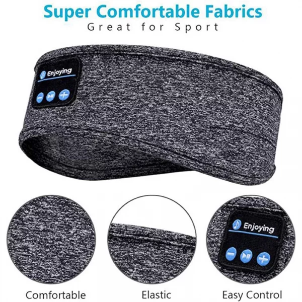 S031d96a9a72245369112790cf41da23eG.webp Écouteurs Bluetooth sport côté dormir bandeau élas