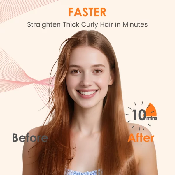 Brosse lissante et bouclante Hatteker multi-positi