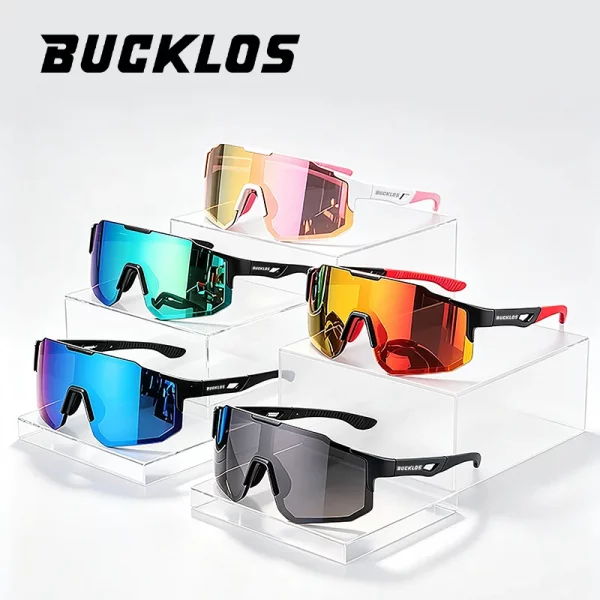 S077f79283325428b996685840740ab22x.webp Lunettes de vélo polarisées BUCKLOS UV400, légères