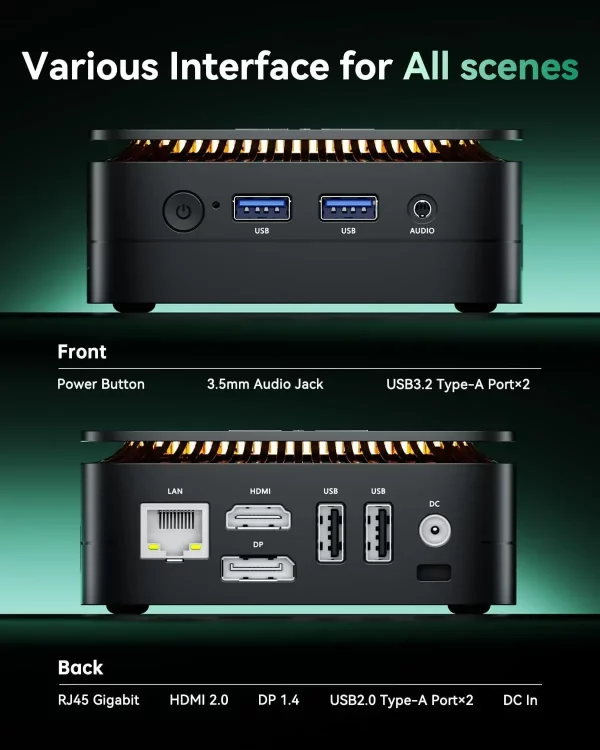 Mini PC Ultra-Compact: Puissance et Polyvalence