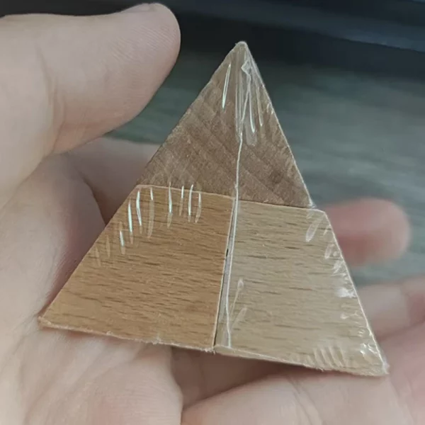 Casse-tête en bois, Mini pyramide, Triangle logiqu