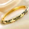 S1128d3e86a714b42b4df9bfce61bbb1fX.webp Bracelet en émail coloré à fleurs, style bohème en