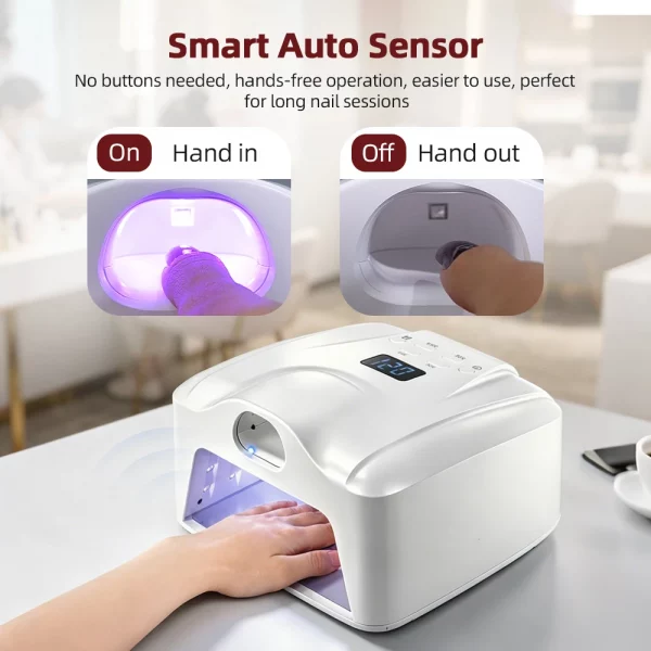 Lampe à ongles 2-en-1 pour un seul doigt ou un seu