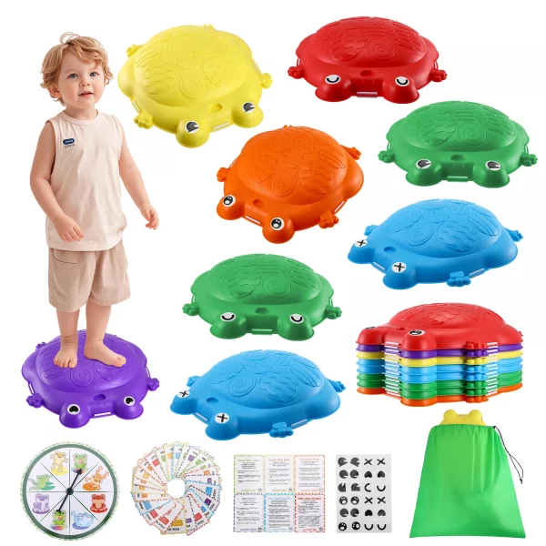 Frog Stepping Stones Ensemble d'équilibre 8 pièces