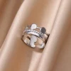 S214f95610f3c4e9385583e58e4695b8et.webp Bagues en Zircon pour femmes, en acier inoxydable,