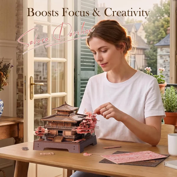 Robotime - Kits de modèles de puzzle en bois 3D -
