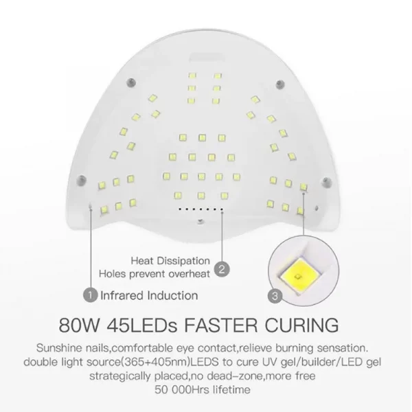 S2753648abb664ae4ba7cde0add24089d7.webp SUN X5-Lampe à ongles LED MAX pour manucure, lampe