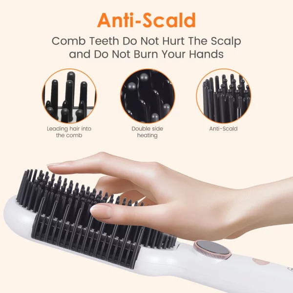 Hatteker Nouvelle Brosse Lissante et Bouclante Mul