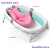 Coussin de bain pliable en forme de requin pour bé