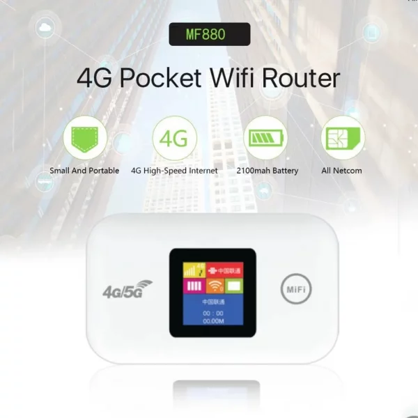 Routeur WiFi Mobile 4G Portable Ultra-Rapide (150 Mbps)