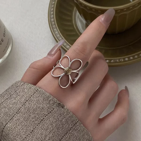 VENTFILLE – bague à fleurs en argent Sterling 925