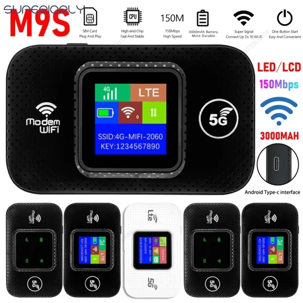 S2bdf17bdc8b34ca988002a8918735892S.webp Routeur WIFI Mobile 4G/5G, 150Mbps, 4G LTE, sans f