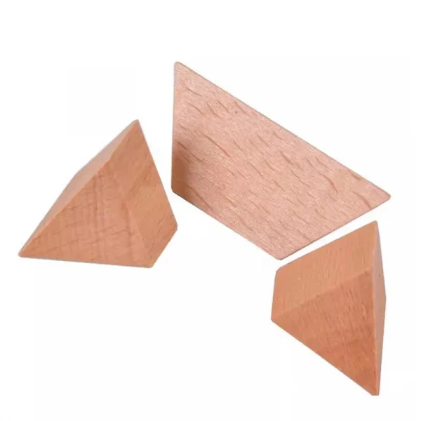 Casse-tête en bois, Mini pyramide, Triangle logiqu