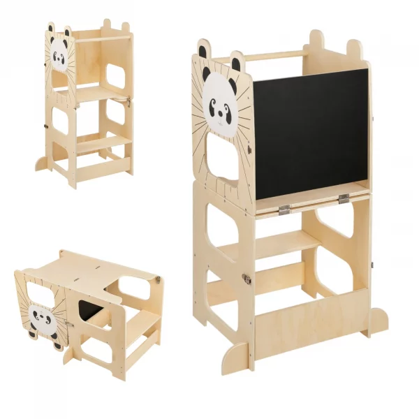 Tour d'apprentissage Montessori 3 en 1, convertibl