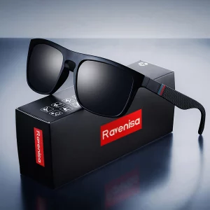 Lunettes de soleil carrées vintage polarisées pour