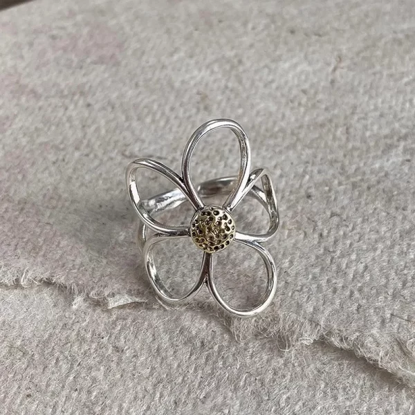 VENTFILLE – bague à fleurs en argent Sterling 925