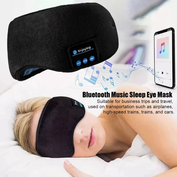 Écouteurs sans fil Bluetooth, masque pour les yeux