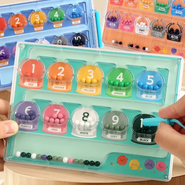 S33689e643b8b4962bf5bf1ca0a128288O.webp Jeu Montessori Magnétique : Chiffres, Couleurs et Labyrinthe