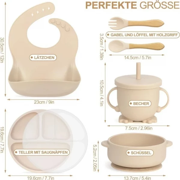 S36ac3e448b5a440aa95737a15995f1f06.webp Ensemble d'alimentation pour bébé en silicone 7 pi