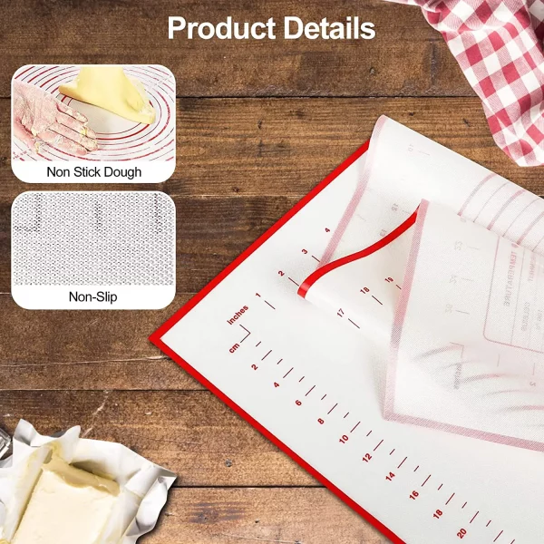 S37261fd45530442b820d9a4c7b41b36a6.webp BUYYES 1 pièces tapis de cuisson en Silicone tapis