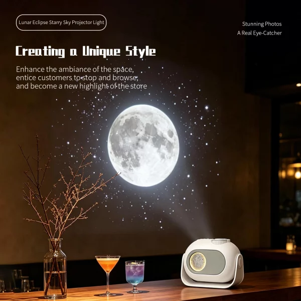 Projecteur d'étoiles et d'éclipses avec musique, l
