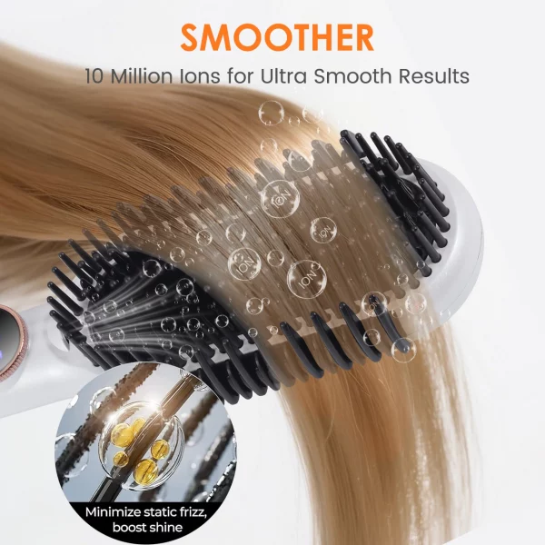 Hatteker Nouvelle Brosse Lissante et Bouclante Mul