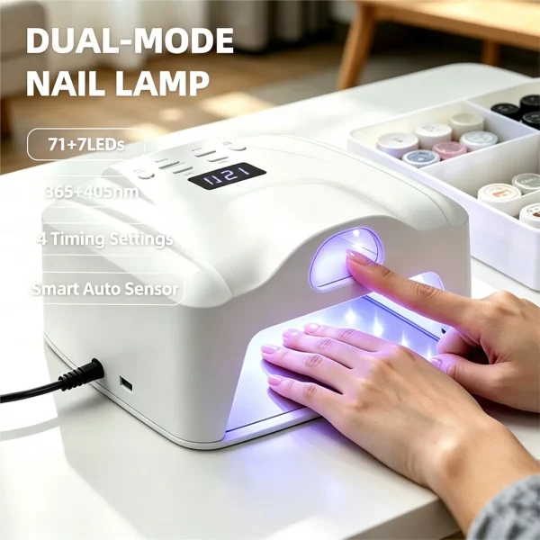 Lampe à ongles 2-en-1 pour un seul doigt ou un seu