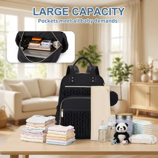 S420f8b1d262e49178465ff2e62765ad4i.webp Sac à dos pour couches avec matelas à langer, sac
