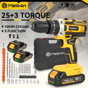 MELLWIN 25 + 3 couple sans fil perceuse à percussi