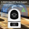 Caméra IP WiFi ANSVICAM Tuya 4K 8MP 5G, double obj