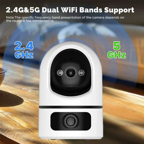Caméra IP WiFi ANSVICAM Tuya 4K 8MP 5G, double obj