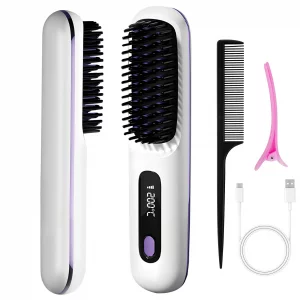 S4b2d7a53f2864da0b37f51d307ac99a2k.webp Brosse à lisser les cheveux pour femmes, chauffage