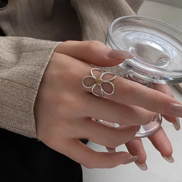 VENTFILLE – bague à fleurs en argent Sterling 925